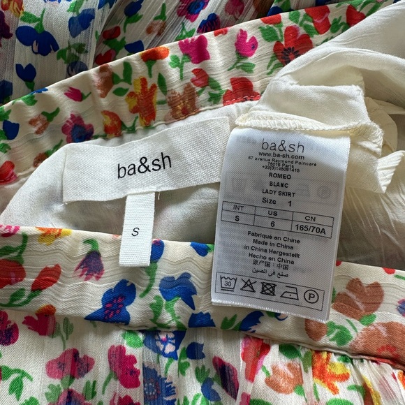 Ba&sh Romeo Blanc Floral Skirt - Picture 10 of 16